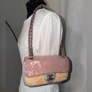 Chanel Mini Waterfall CC Flap Bag
Sequins